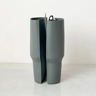 Quencher Tumbler Divider سیلیکونی رنگ طوسی