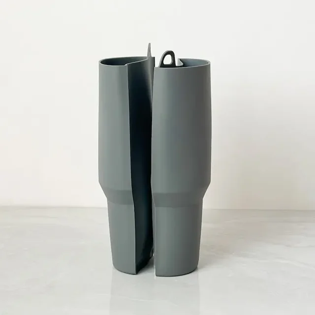 Quencher Tumbler Divider سیلیکونی رنگ طوسی
